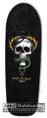 Skull and snake (black)