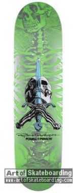 Popsicle Skull and Sword - Green