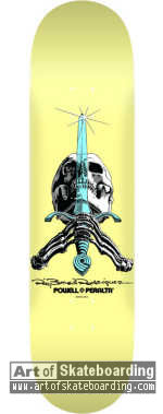 Pastel Skull & Sword (SAS) - Yellow