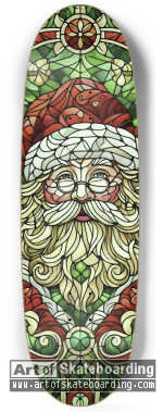 Stained Glass Santa Face (Glow-in-the-Dark)