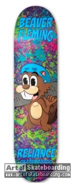 Skating Beaver (splatter)