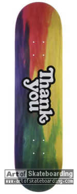 Tie Dye Woodgrain Logo