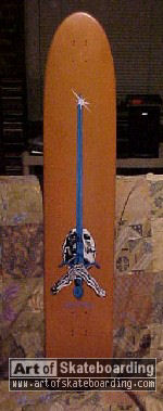 Skull and Sword Custom Longboard