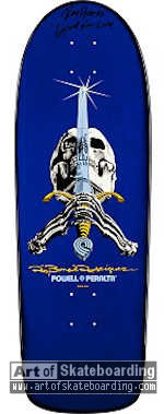 Ray Bones Skull and Sword (blue)