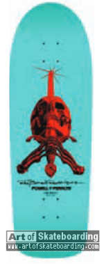 Rodriguez Skull and Sword (Aqua/Red)