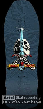 GeeGah Skull and Sword (blue gray)
