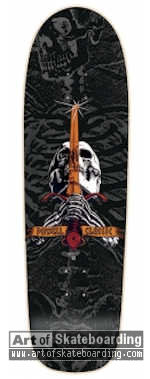Skull and Sword (black with background)